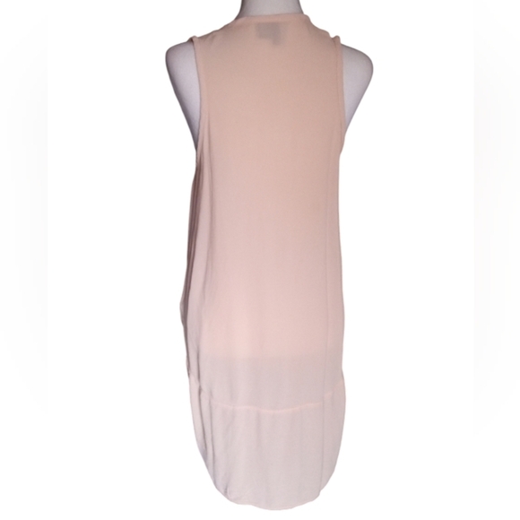 Anthropologie Left of Center Peachy Pink Baby Doll Tunic Top Size Medium - Picture 6 of 9